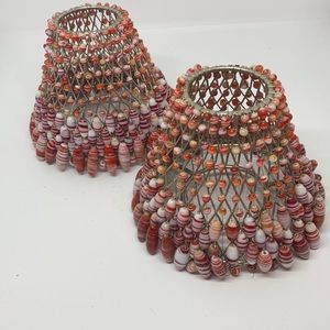 Sweet beaded lamp shades